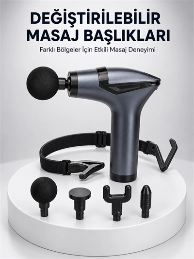 AKTÜEL 3in1 Taşınabilir Şarjlı Titreşimli Masaj Cihazı Çok Fonksiyonlu Yeni Nesil