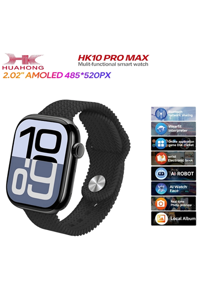 AMOLED Ekranlı Akıllı Saat, GPS ve Nabız Sensörü Özellikli Spor ve Günlük Kullanım Saati