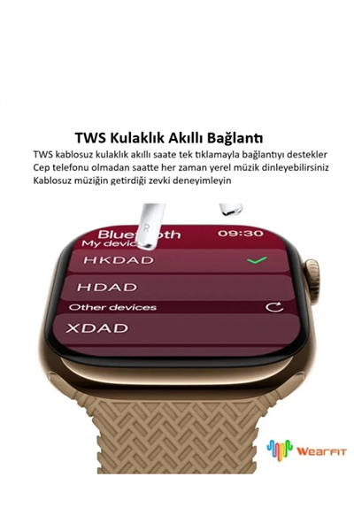 AMOLED Ekranlı Akıllı Saat, GPS ve Nabız Sensörü Özellikli Spor ve Günlük Kullanım Saati