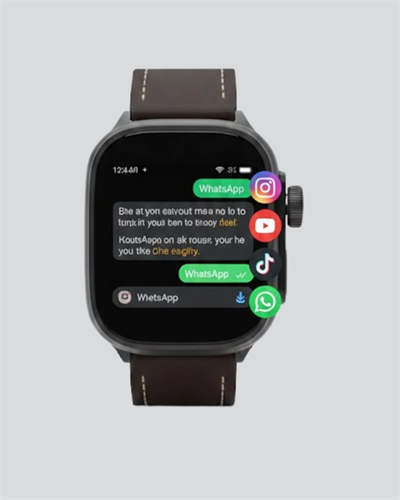 AMOLED Ekranlı Akıllı Saat WhatsApp TikTok YouTube