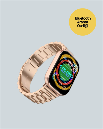 AMOLED Ekranlı Türkçe Menülü Akıllı Saat Bluetooth Görüşmeli