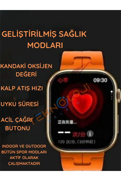 AMOLED ekranlı, sesli görüşme ve sağlık takip özelliklerine sahip, şık tasarımlı bir akıllı saat.