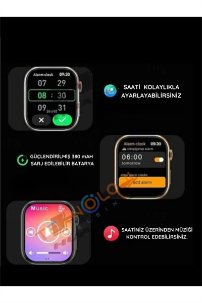 AMOLED ekranlı, sesli görüşme ve sağlık takip özelliklerine sahip, şık tasarımlı bir akıllı saat.