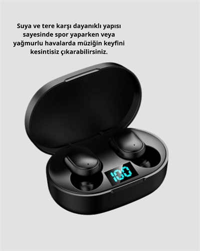 ANC Bluetooth Kulaklık – Suya ve Tere Dayanıklı, Uzun Pil Ömürlü, Mikrofonlu Kablosuz Kulaklık