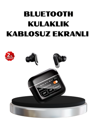 ANC Teknolojili Kablosuz Bluetooth Kulaklık – Dokunmatik, Dijital Göstergeli, Yüksek Ses Kalitesi
