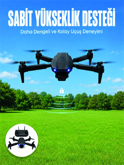 APP Kontrollü Mini Drone 4K HD Kamera, 360° Takla ve Katlanabilir Tasarım