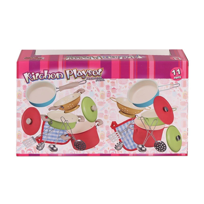 ATF-3815-7A Renkli Emaye Tencere Tava Seti 11 Parça