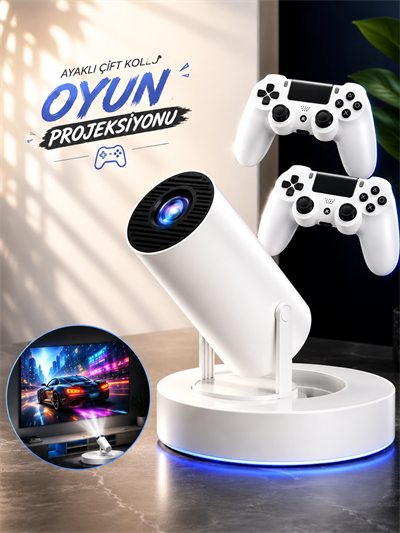 AYAKLI ÇİFT KOLLU OYUN PROJEKSİYONU
