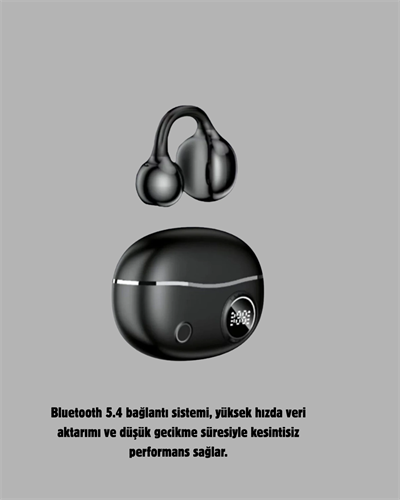 Açık Kulak Bluetooth Kulaklık 5.4 APTX Destekli Ergonomik Tasarım