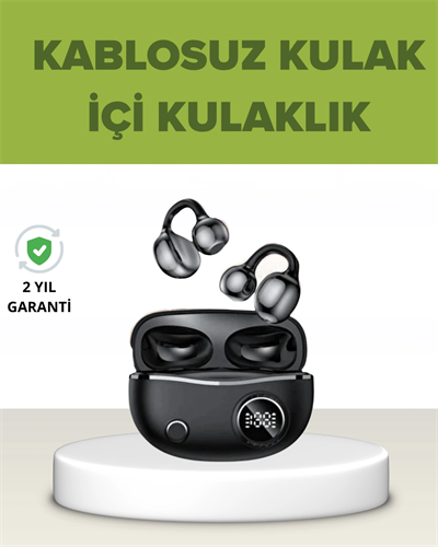 Açık Kulak Tasarımlı Bluetooth 5.4 Kablosuz Kulaklık – Uzun Pil Ömrü