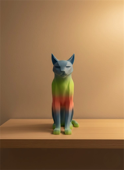 Açık Rainbow Kedi Biblo Modern Salon ve Raf Dekoru