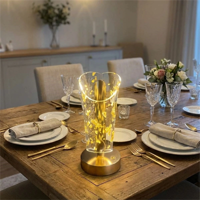 Açık Silindirik Kristal Altın Toz Model Led Masa Lambası – Gold Tabanlı, Dokunmatik, 3 Renk Işık Modlu, Şarjlı Modern Dekoratif Gece Lambası Bx40