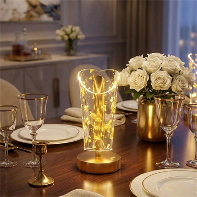 Açık Silindirik Kristal Altın Toz Model Led Masa Lambası – Gold Tabanlı, Dokunmatik, 3 Renk Işık Modlu, Şarjlı Modern Dekoratif Gece Lambası Bx40