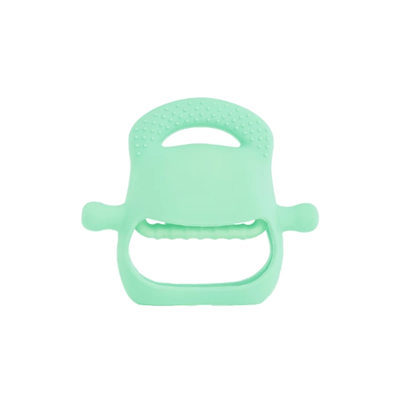 Açık Yeşil Bebek Silikon Diş Kaşıyıcı