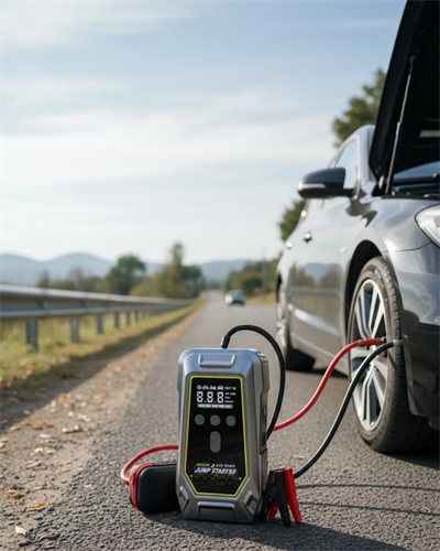 Acil Durum LED Işıklı Akü Takviye ve Hava Kompresörü