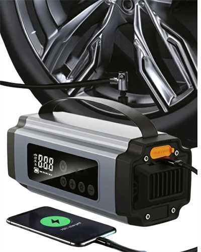 Acil Durumlar İçin Çok Fonksiyonlu Araç Akü Takviyesi Hava Kompresörü ve Güç Kaynağı