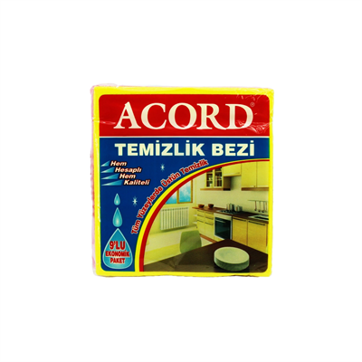 Acord Kod-384 9 Parça  Temizlik Bezi 35x37cm Bx40