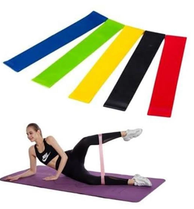Aerobik Bant 5 Li Pilates Yoga Bandı