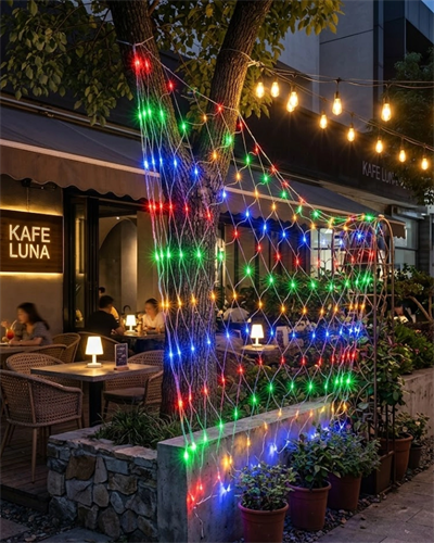 Ağ Şeklinde LED File Işık Dekoratif Ortam Aydınlatma Bahçe Balkon Süsü