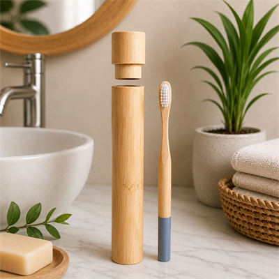 Ahşap - Bambu Diş Fırça Kutulu Diş Fırça Seti Bx40