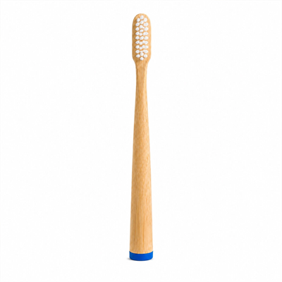 Ahşap - Bambu Mavi Sap - Ayaklı Diş Fırçası Bx40