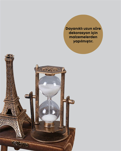 Ahşap Kum Saati – Vintage Tasarımlı Masa Dekoru
