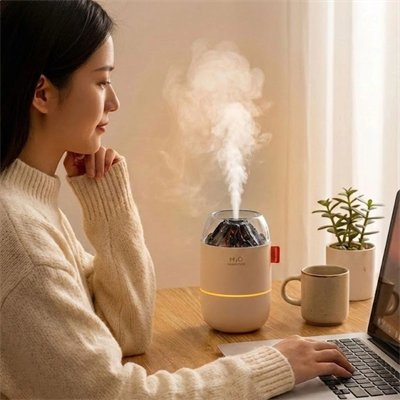 Ahşap Odun Ateşi Tasarımlı 280 Ml Ultrasonik Hava Nemlendirici & Aroma Difüzör – Soğuk Buhar Makinesi, Led Işıklı, Ortam Nemlendirici Bx40