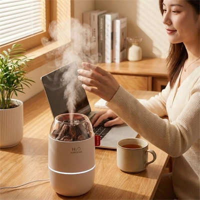 Ahşap Odun Ateşi Tasarımlı 280 Ml Ultrasonik Hava Nemlendirici & Aroma Difüzör – Soğuk Buhar Makinesi, Led Işıklı, Ortam Nemlendirici Bx40