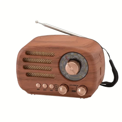 Ahşap Retro Radyo