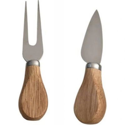 Ahşap Saplı 4 Lü Peynir Bıçağı Seti