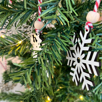 Ahşap Yılbaşı Ağaç Süsü-BY15