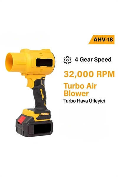Ahv-18 Turbo Hava Üfleyici | 4 Kademe Hız | 21v 431w Kablosuz Blower | 32.000 Rpm’’