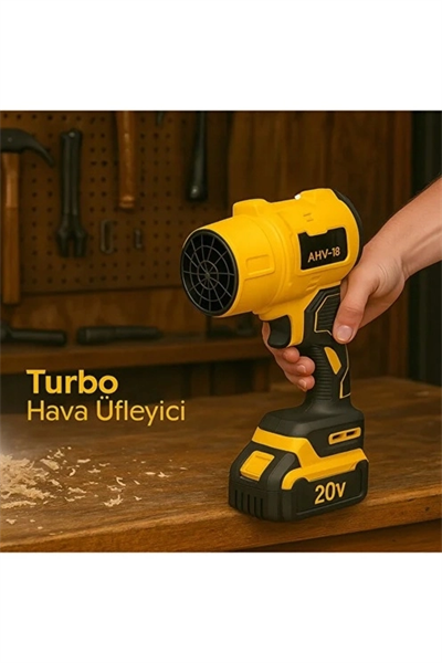 Ahv-18 Turbo Hava Üfleyici | 4 Kademe Hız | 21v 431w Kablosuz Blower | 32.000 Rpm’’