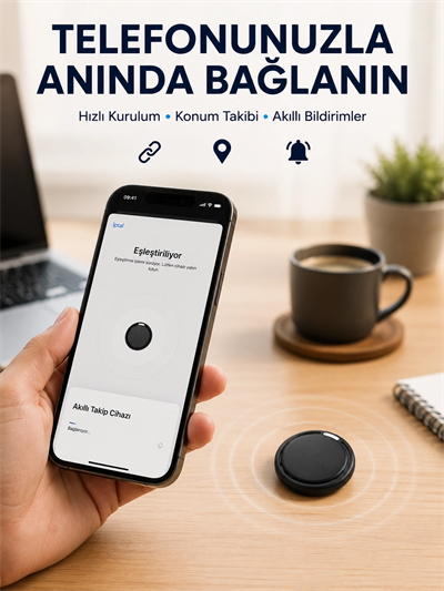AirTag Akıllı Eşya Takip Cihazı İOS ve Android Uyumlu Uzun Pil Ömürlü