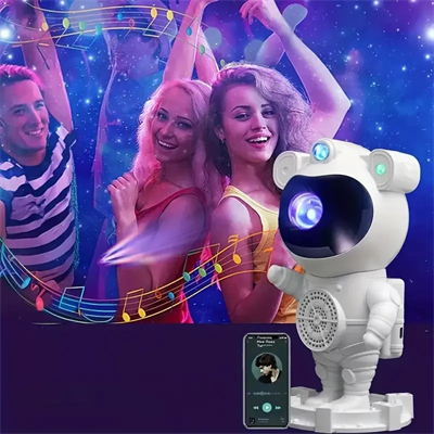Akıllı Astronot Projeksiyon Gece Aydınlatma & Bluetooth Hoparlör Bx40