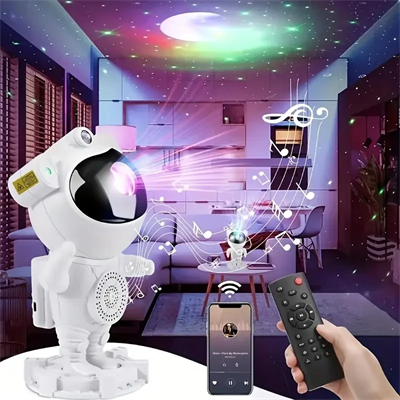 Akıllı Astronot Projeksiyon Gece Aydınlatma & Bluetooth Hoparlör Bx40