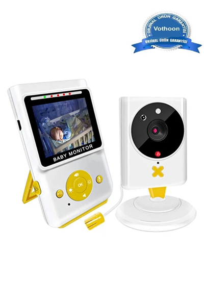 Akıllı Bebek Kamerası Monitörlü Karşılıklı Konuşma Özellikli Sıcaklık İzleme 2.4 İnç Bebek Kamerası