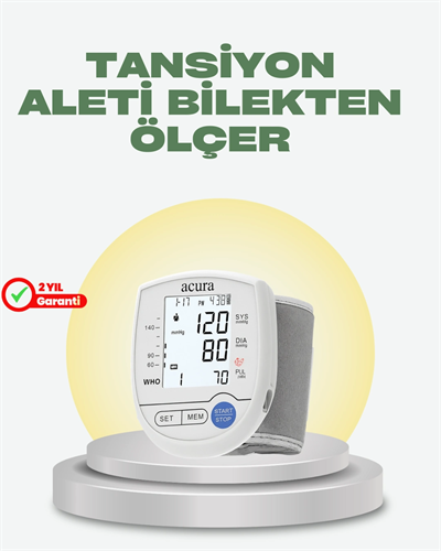 Akıllı Bilek Tansiyon Aleti Hem Şarjlı Hem Pilli Kolay Ölçüm
