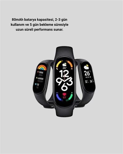 Akıllı Bileklik – Kalp Atış, Uyku ve Adım Takibi, IP67 Su Geçirmez