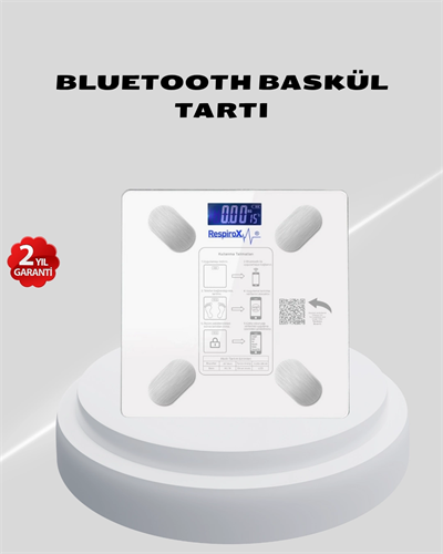 Akıllı Bluetooth Tartı – 8 Farklı Ölçüm Verisi, Otomatik Kişi Tanıma