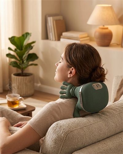 Akıllı Boyun Masaj Aleti 3D Yoğurma Derin Doku Masaj Cihazı Taşınabilir