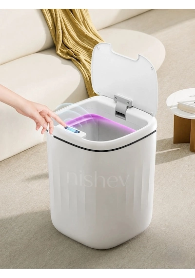 Akıllı Çöp Kovası Büyük Boy 20 Litre UV Işık Sensörlü Sessiz