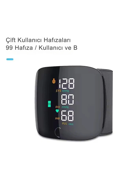 Akıllı Dijital Sesli Türkçe Konuşan Koldan Tam Otomatik Hassas Tansiyon Nabız Ölçme Aleti LCD Ekran