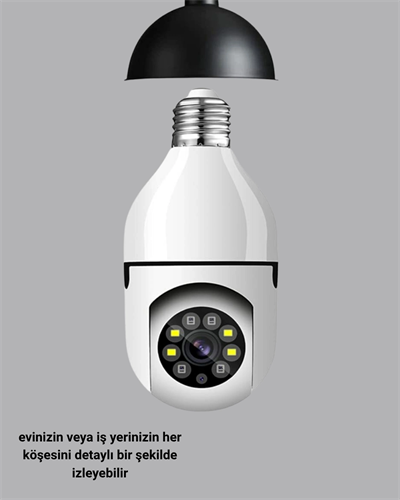 Akıllı Duy Kamera 360 Derece Dönebilir ve PTZ Teknolojili