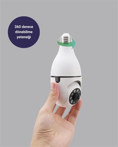 Akıllı Duy Kamera 360 Derece Dönebilir ve PTZ Teknolojili