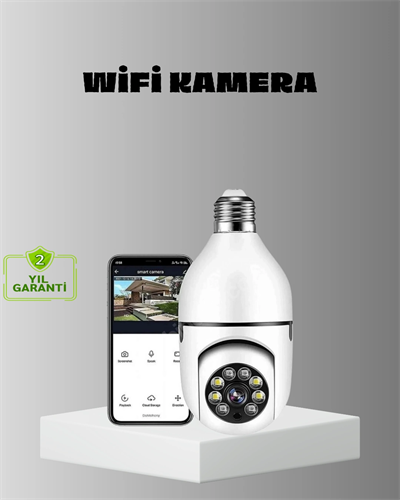 Akıllı Duy Kamera Gece Görüşlü ve Hareket Algılama Sensörlü