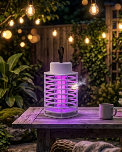 Akıllı Elektrikli Böcek Öldürücü Lamba UV Mor Işık Sessiz Gece Kullanımı Duvara Asılabilir