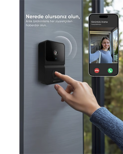 Akıllı Ev Uyumlu Kapı Zili Kamera ve İki Yönlü Konuşma
