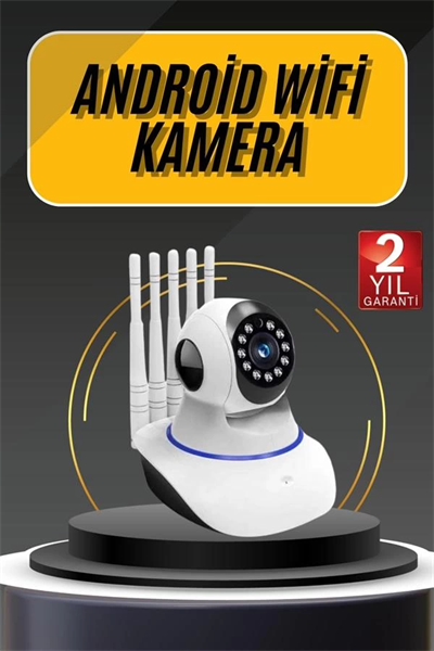 Akıllı Gece Görüşlü Sensörlü Wifi Kamera Telefondan Takip Edilebilir