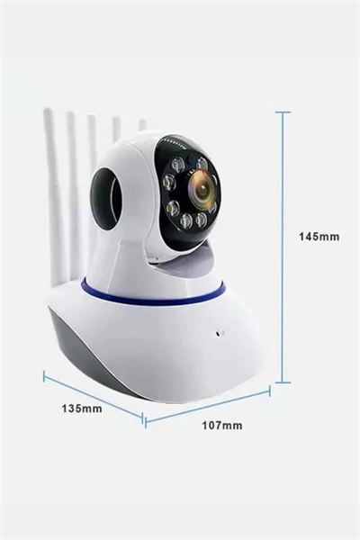 Akıllı Gece Görüşlü Sensörlü Wifi Kamera Telefondan Takip Edilebilir